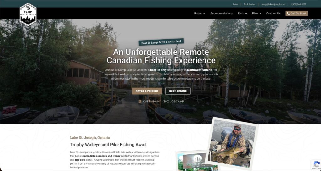 Sample WordPress website design showing full creative freedom and no platform restrictions.