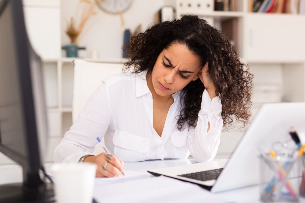 Business owner analyzing rising ad costs and declining campaign performance after the meta Andromeda update