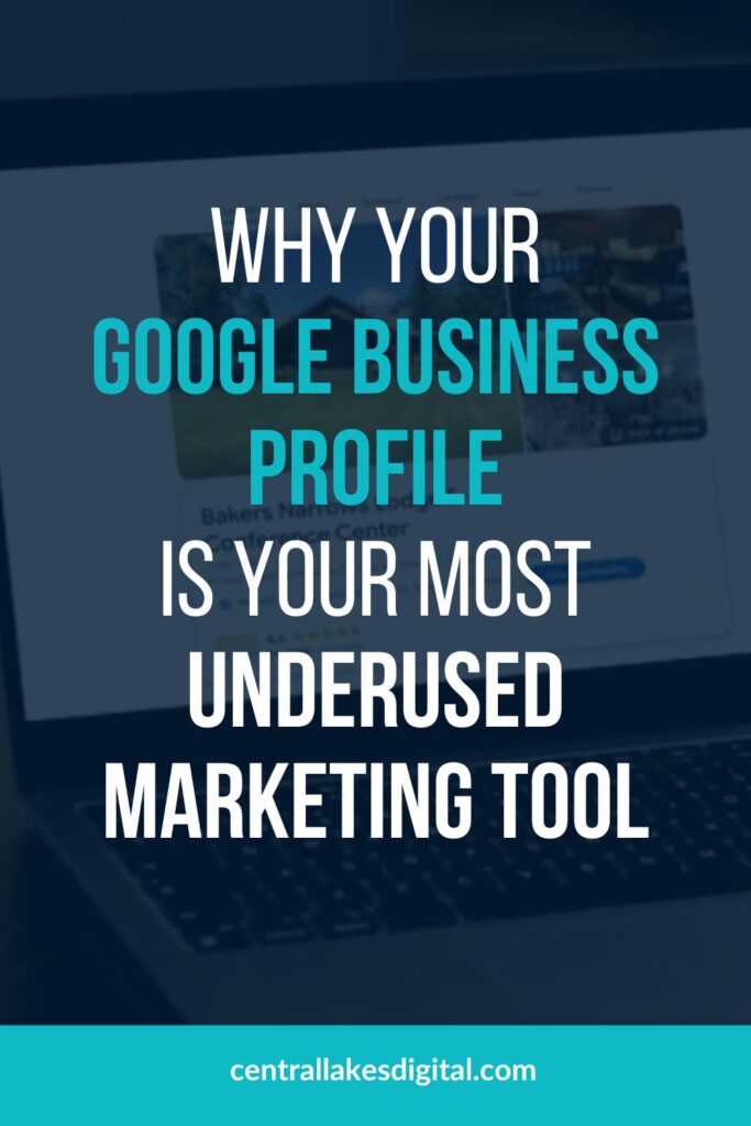 sample google business profile with text overlay "Why Your
Google Business Profile
Is Your Most Underused Marketing Tool"